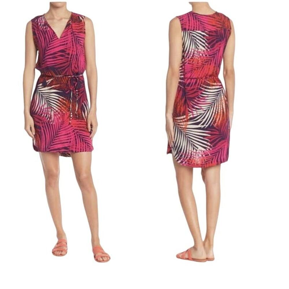 New Beach Lunch Lounge Tropical floral midi dress swim coverup size 1X